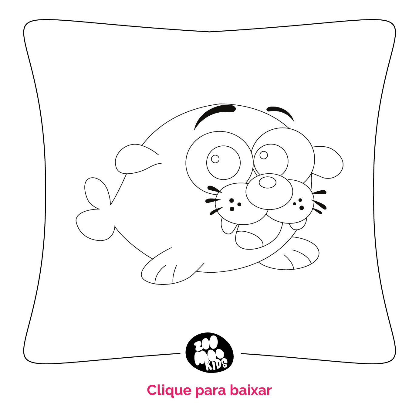 Zoomer Lubinho para colorir - ZooMoo Kids