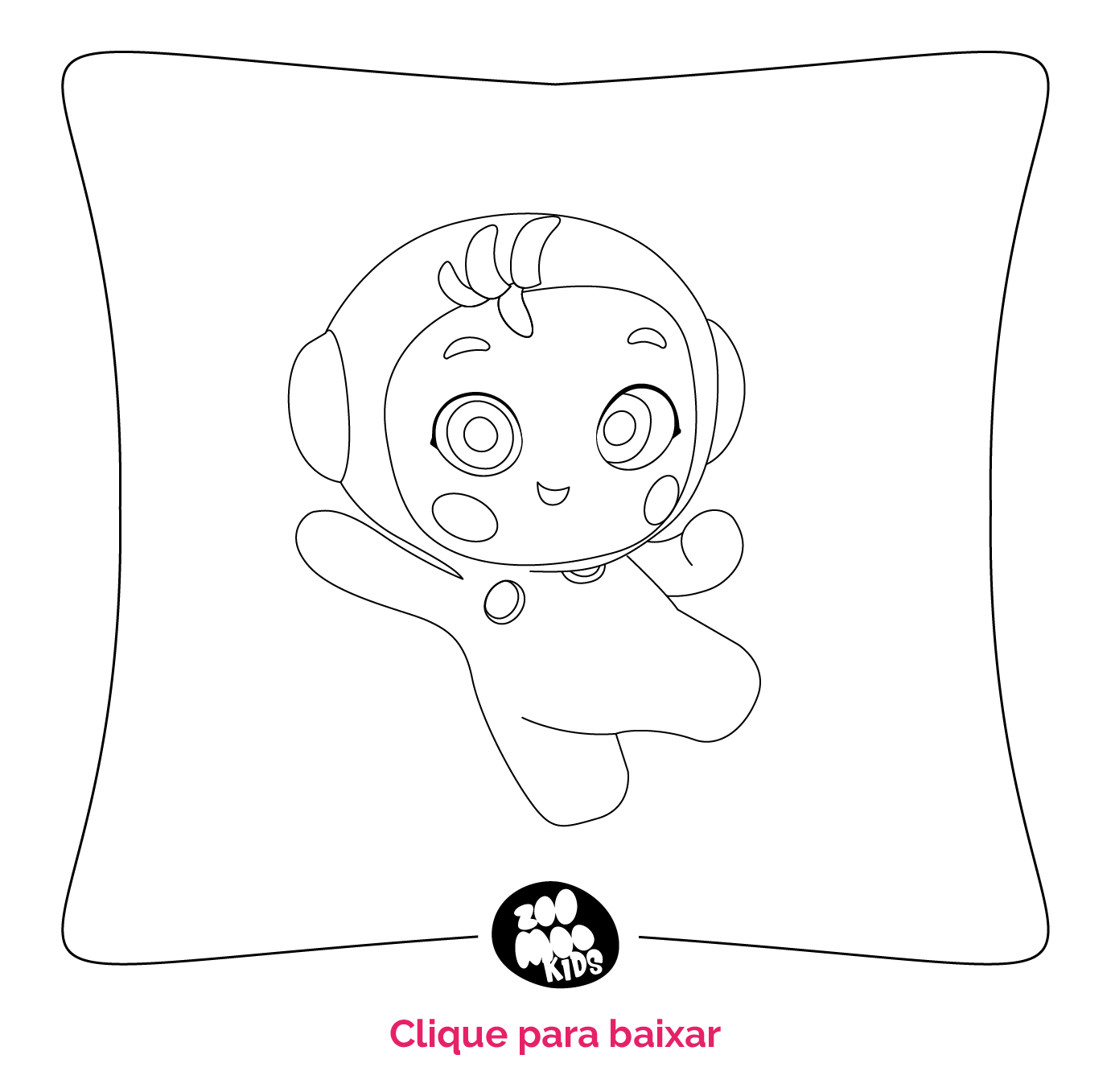 Zoomer Lupita para colorir - ZooMoo Kids