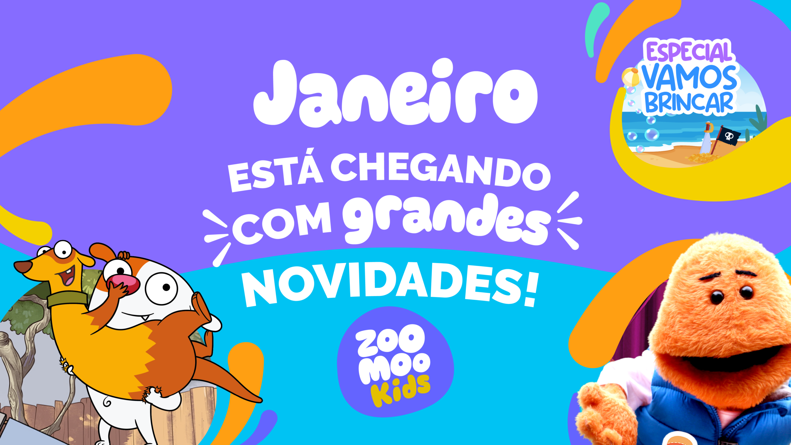 Confira os destaques da programação de janeiro do ZooMoo Kids!